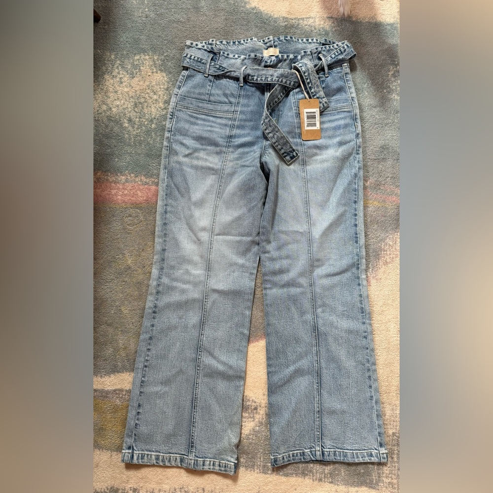 Porter Blue Penny Paperbag Wide Leg Eden Wash sz 31